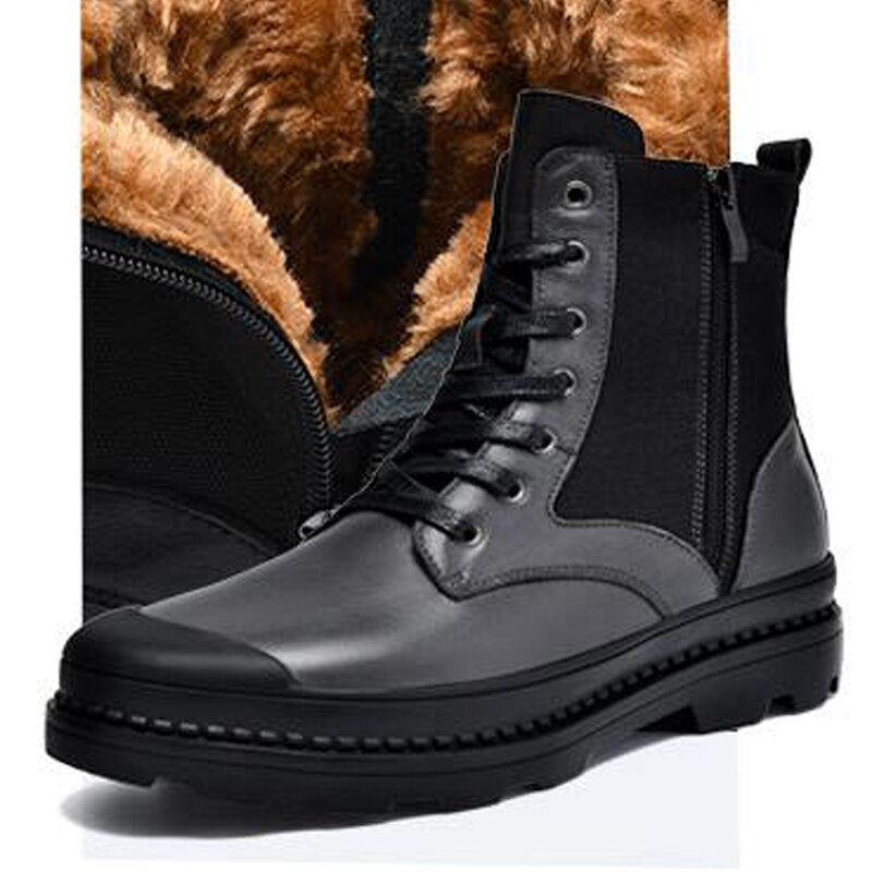 TEEK - Mens  Opportune  Boots SHOES theteekdotcom Gray-Fur 6.5 