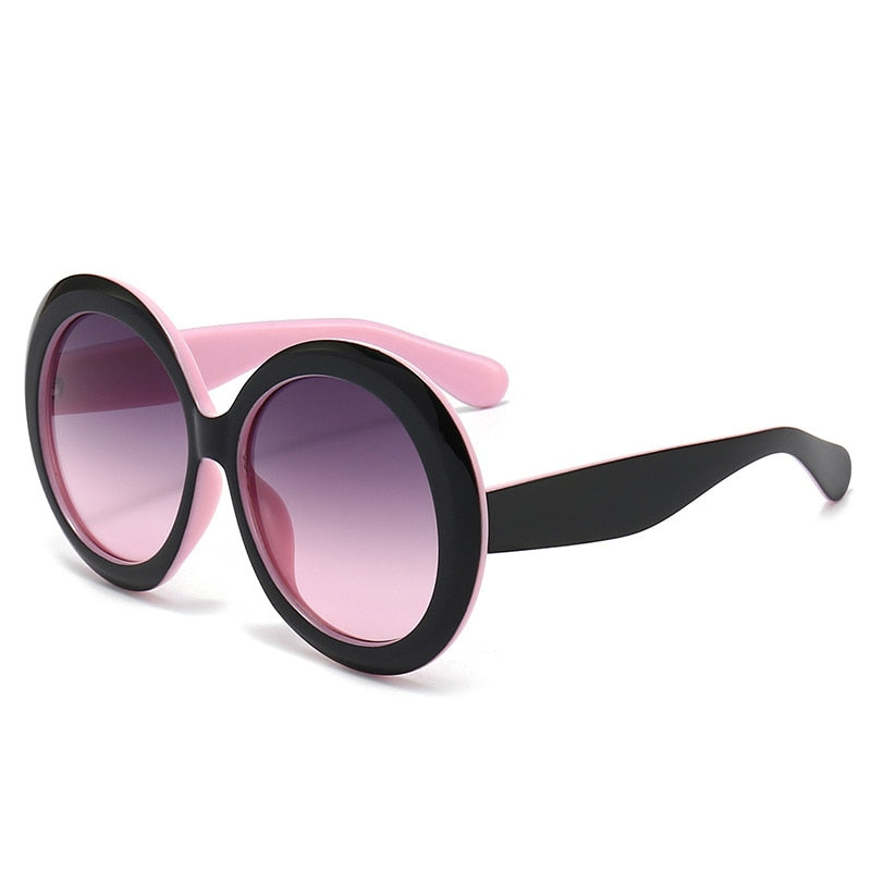 TEEK - Vintage Big Round Gradient Oversized Sunglasses EYEGLASSES theteekdotcom D3  