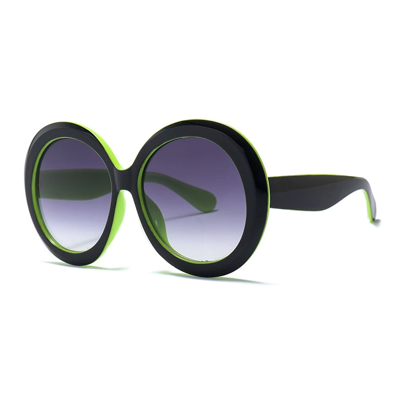 TEEK - Vintage Big Round Gradient Oversized Sunglasses EYEGLASSES theteekdotcom D4  