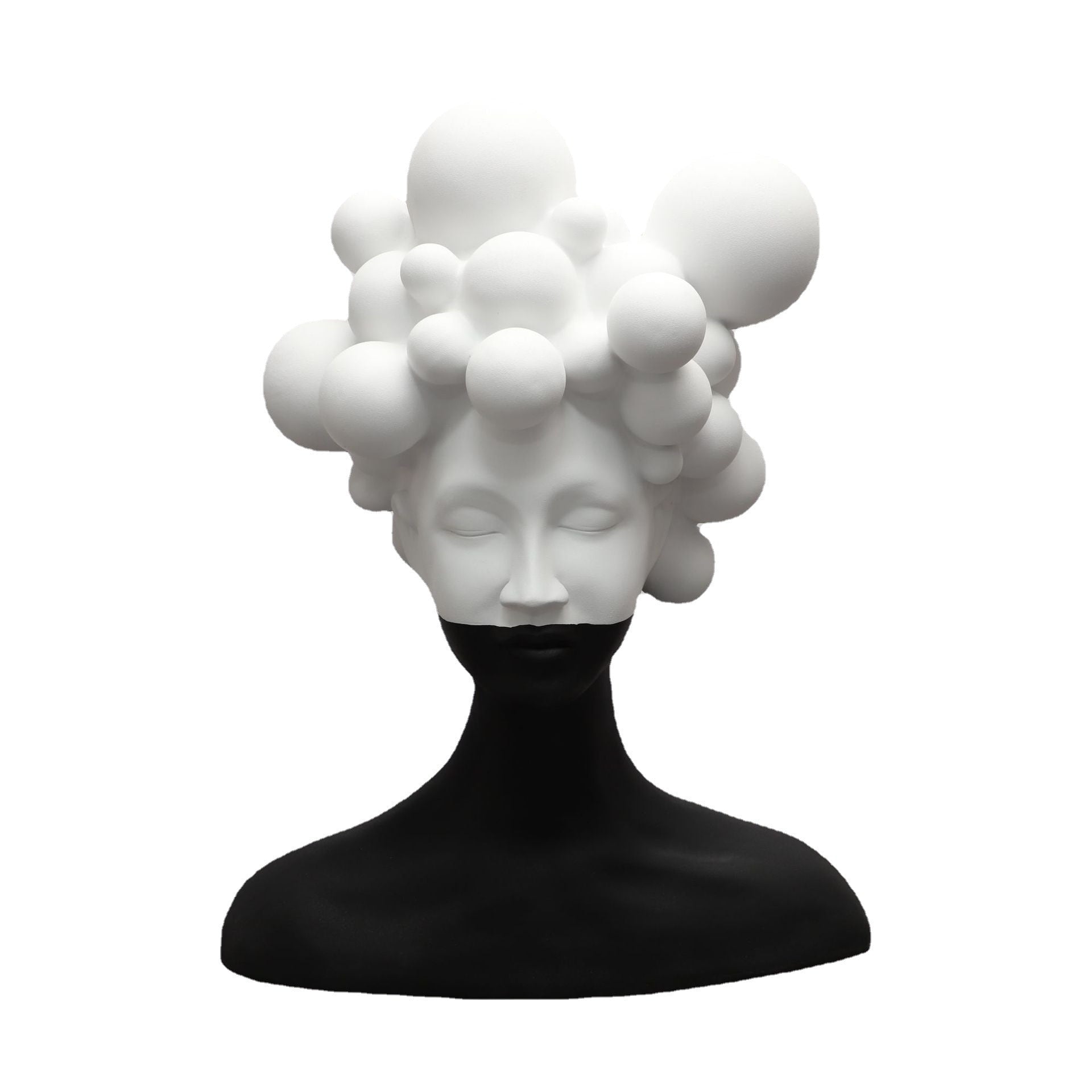 TEEK - Abstract Sphere Head Woman Decor HOME DECOR theteekdotcom   