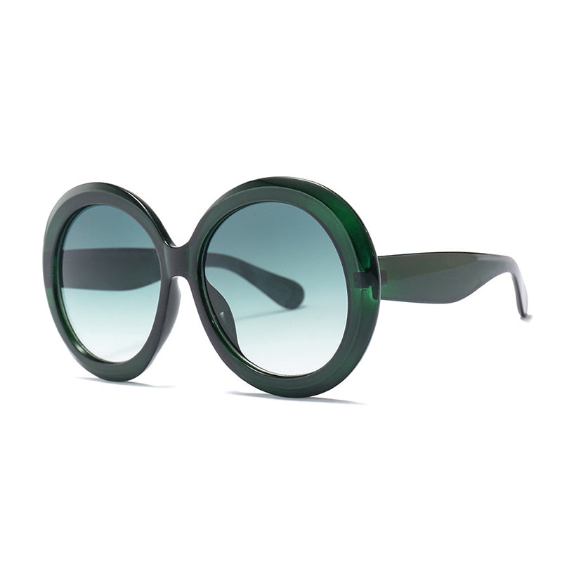 TEEK - Vintage Big Round Gradient Oversized Sunglasses EYEGLASSES theteekdotcom D7  