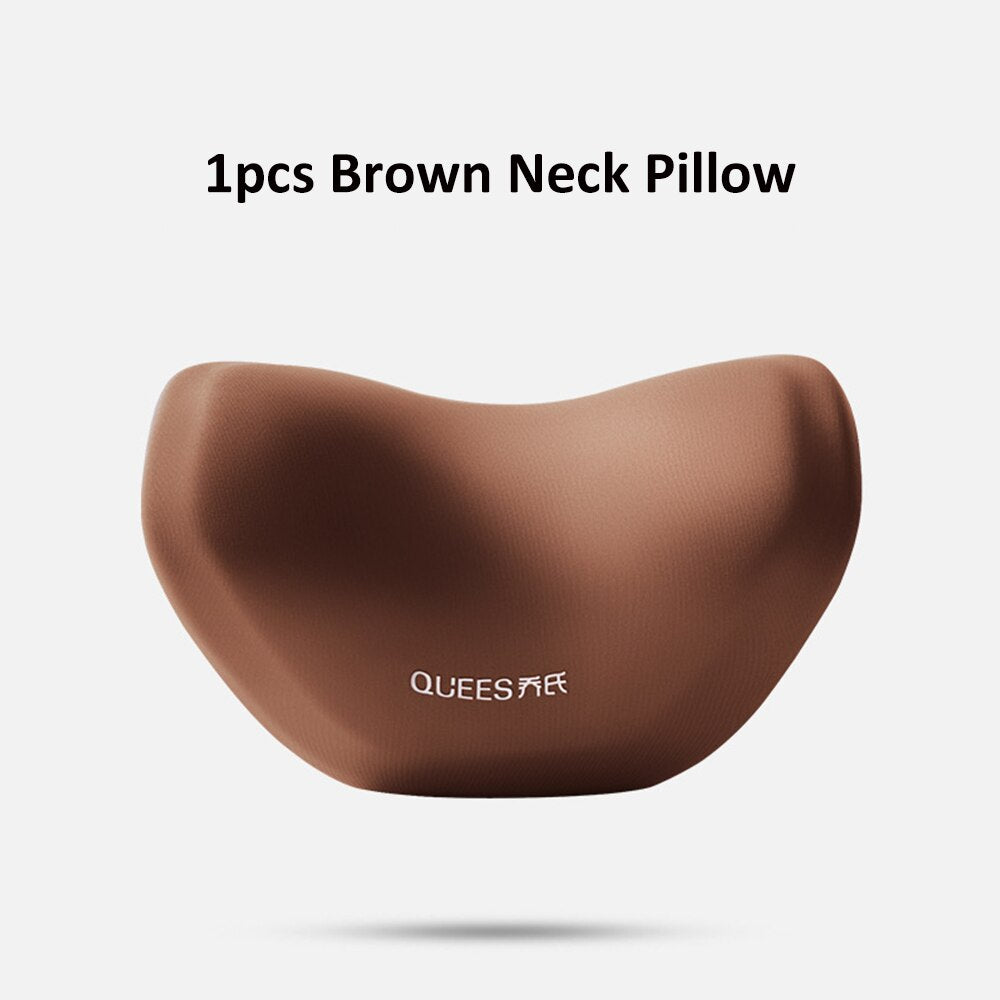 TEEK - Universal Posture Correction Headrest and Lumbar Support Cushions AUTO ACCESSORIES theteekdotcom 1pcs Brown neck  