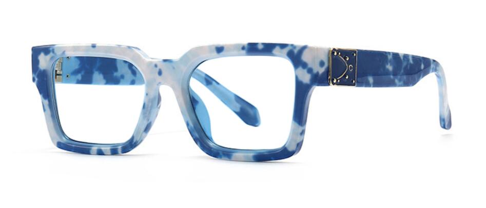 TEEK - Trend-Eye Reading Glasses EYEGLASSES theteekdotcom Blue White Clear Clear - No Prescription 