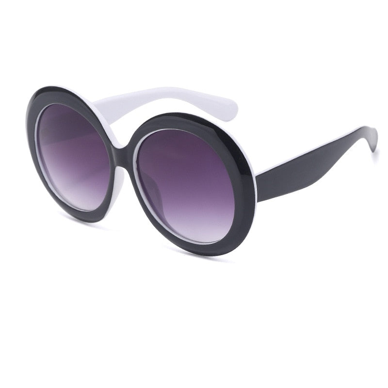 TEEK - Vintage Big Round Gradient Oversized Sunglasses EYEGLASSES theteekdotcom C3  