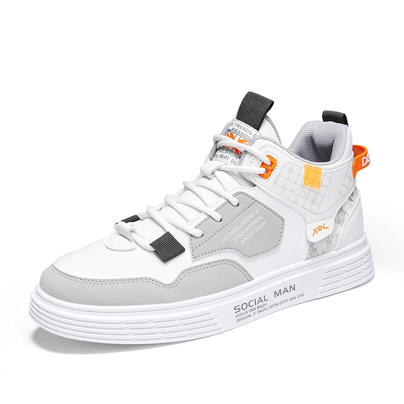 TEEK - Mens Non-Slip Sport Sneakers SHOES theteekdotcom D2260 White 7 