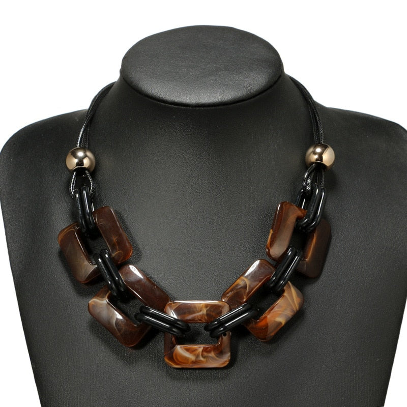 TEEK - Power Leather Cord Necklace JEWELRY theteekdotcom brown  
