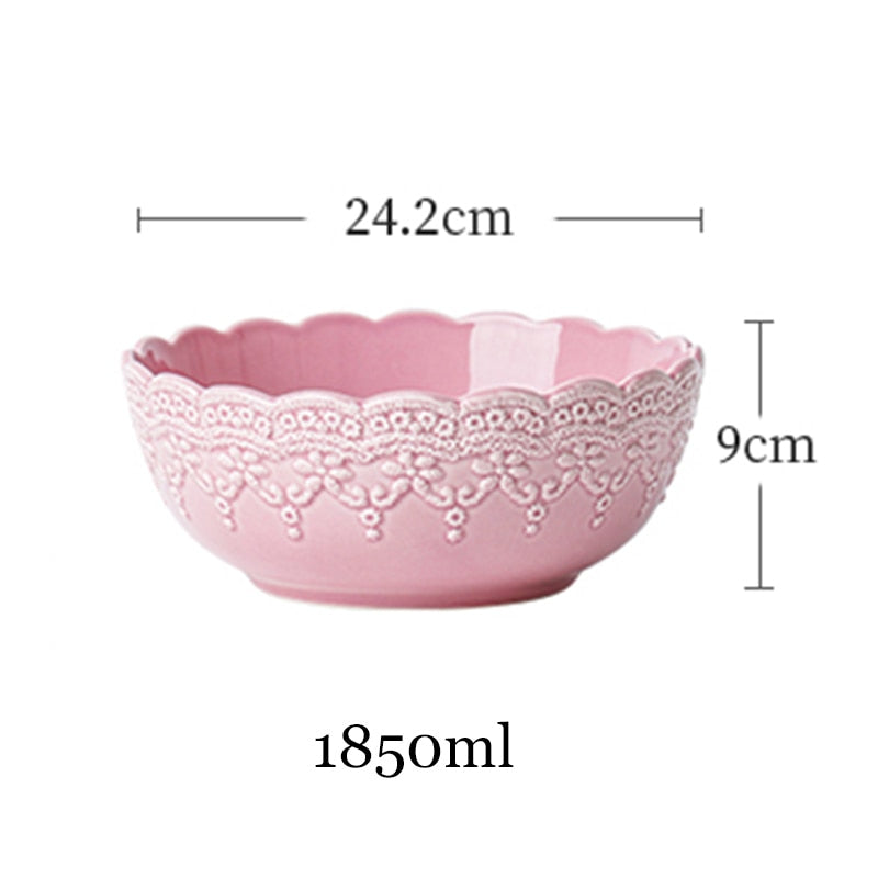 TEEK - Royal Hierarchy Full Dress Ceramic Texture Tableware HOME DECOR theteekdotcom 9.5 inch bowl-1Pc 1  