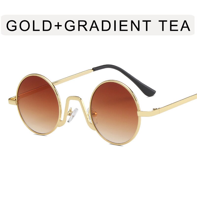 TEEK - Down Round Sunglasses EYEGLASSES theteekdotcom Gold Tea  