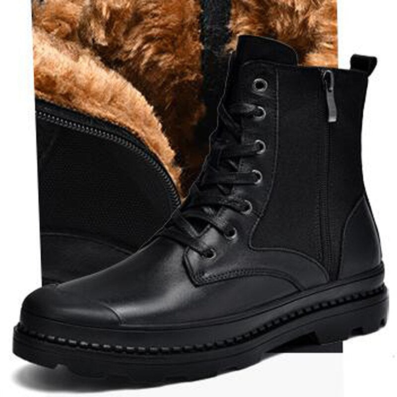 TEEK - Mens  Opportune  Boots SHOES theteekdotcom Black-Fur 6.5 