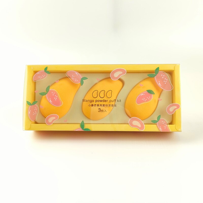 TEEK - 3pcs Makeup Sponge Fruit Puff Set MAKEUP BRUSH theteekdotcom Mango Set  