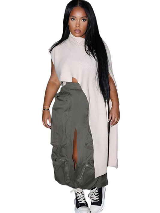 TEEK - Carry Cargo Skirt SKIRT theteekdotcom Gray S 