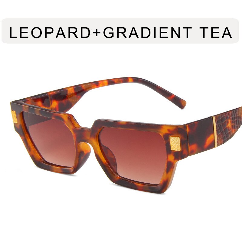 TEEK - Check Day Sunglasses EYEGLASSES theteekdotcom Leopard Double Tea  