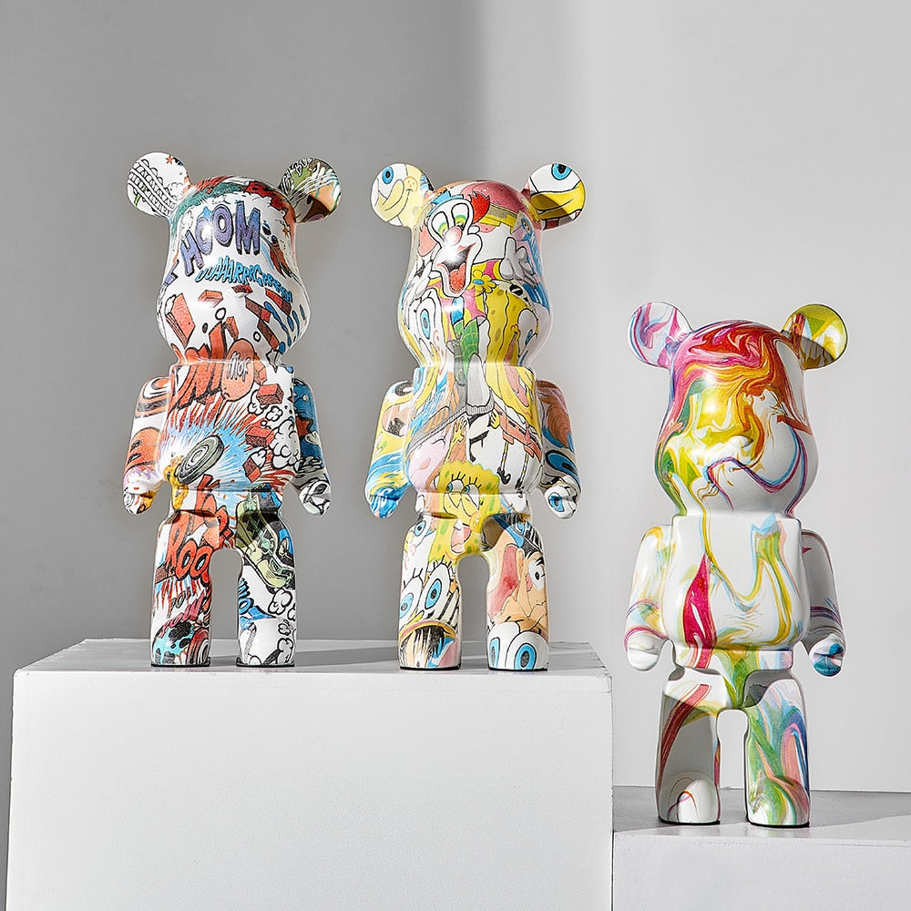 TEEK - Colorful Graffiti Bear Statues