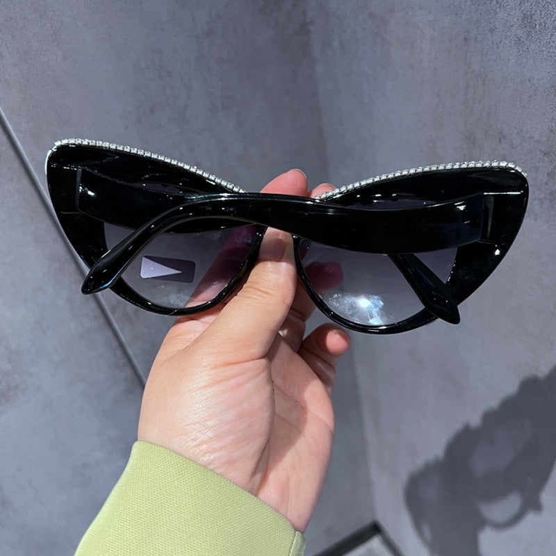 TEEK - Crystal Cut Cateye Sunglasses EYEGLASSES theteekdotcom   