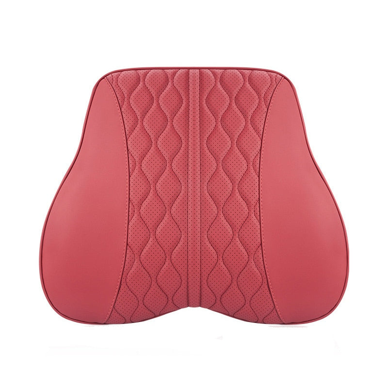 TEEK - Driving Memory Foam Support Cushions AUTO ACCESSORIES theteekdotcom Lumbar Red  