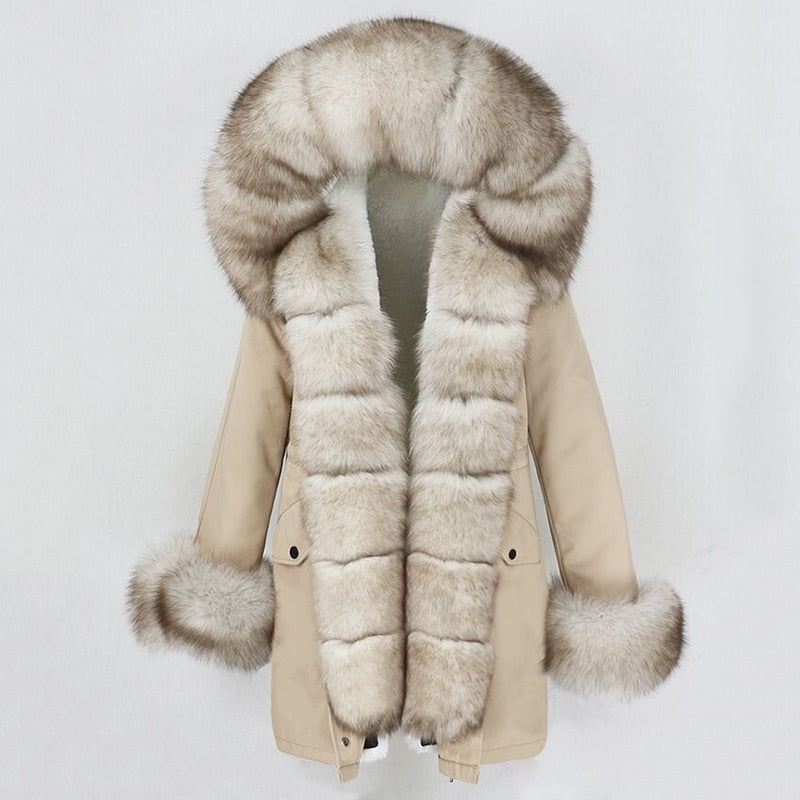 TEEK - Real Winter Detachable Coat 2 | Various Colors COAT theteekdotcom beige white beige XS 