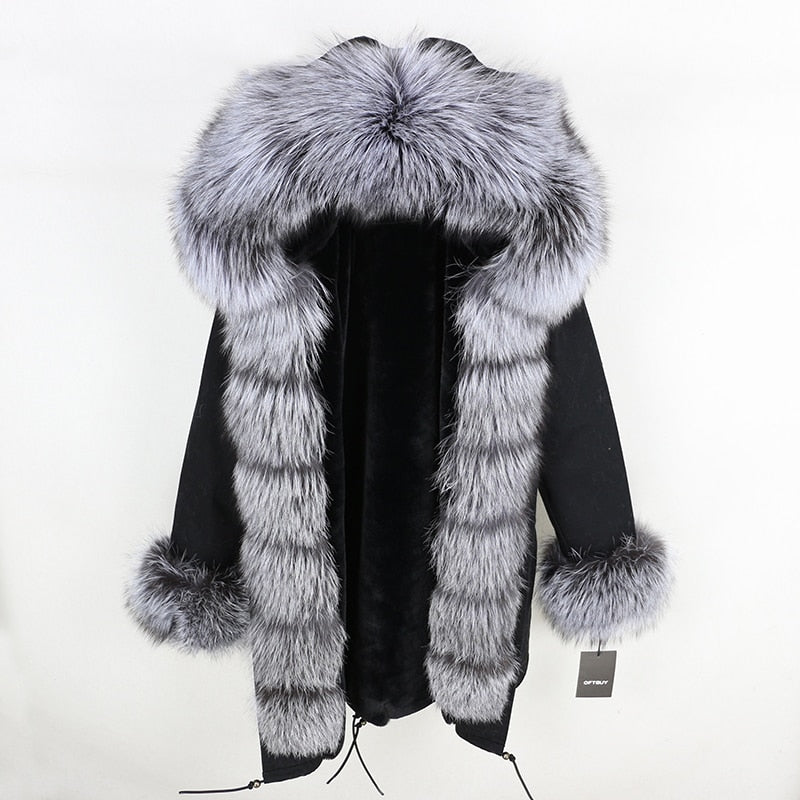 TEEK - Real Winter Detachable Coat 2 | Various Colors COAT theteekdotcom black silver 1 XS 