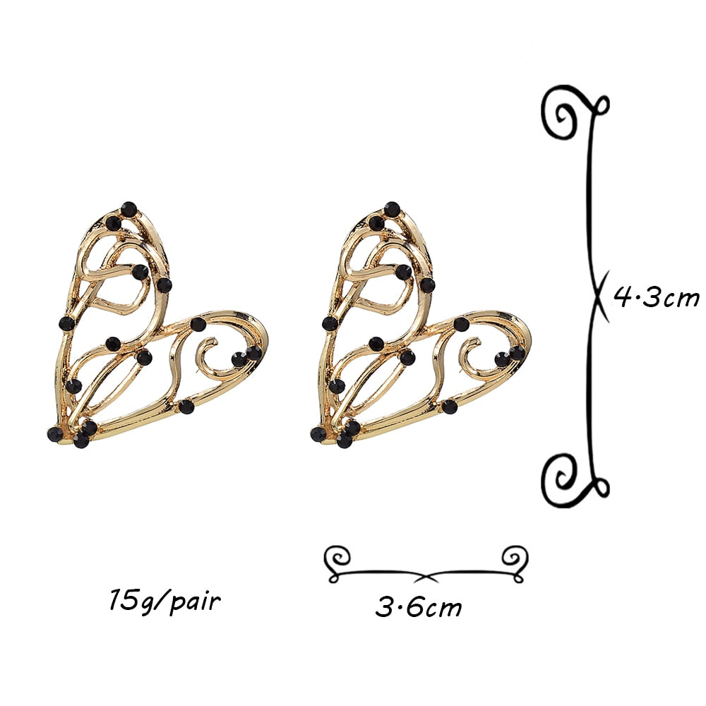 TEEK - Hollow Gold Color Bead Earrings JEWELRY theteekdotcom   