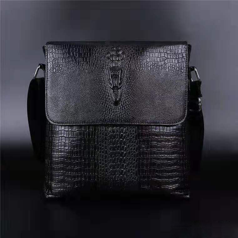TEEK - Mens Texture Flap Crossbody Bag BAG theteekdotcom black A  