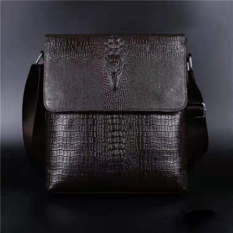 TEEK - Mens Texture Flap Crossbody Bag BAG theteekdotcom brown A  