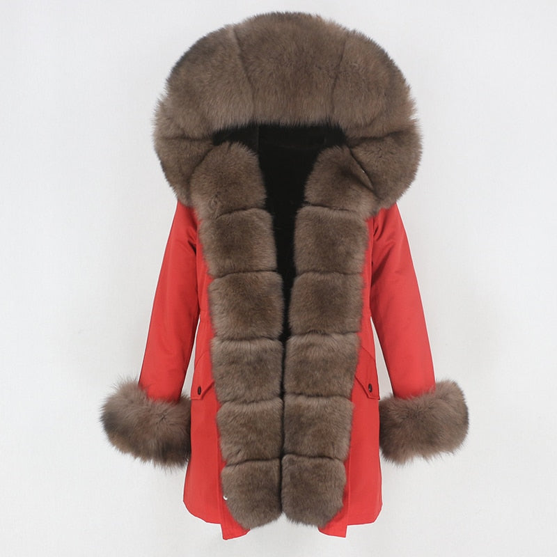 TEEK - Real Winter Detachable Coat 1 | Various Colors COAT theteekdotcom red brown XS 