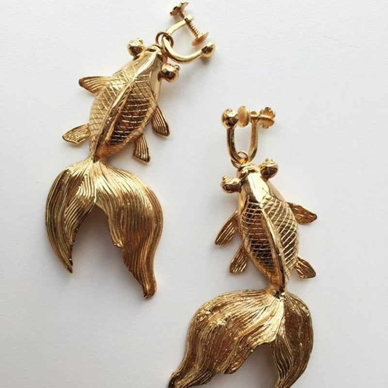 TEEK - Fishy Figure Earrings JEWELRY theteekdotcom   