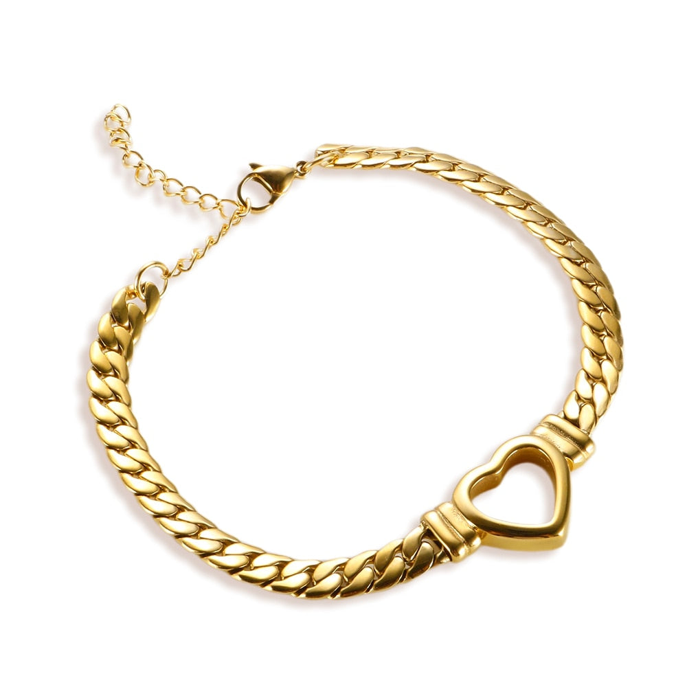 TEEK - Whole Heart Necklace JEWELRY theteekdotcom Gold Bracelet  