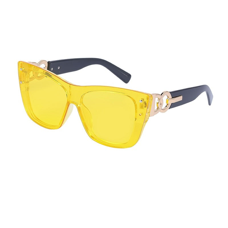 TEEK - Rimless Cattie Tint Sunglasses EYEGLASSES theteekdotcom Yellow 25-30 days 