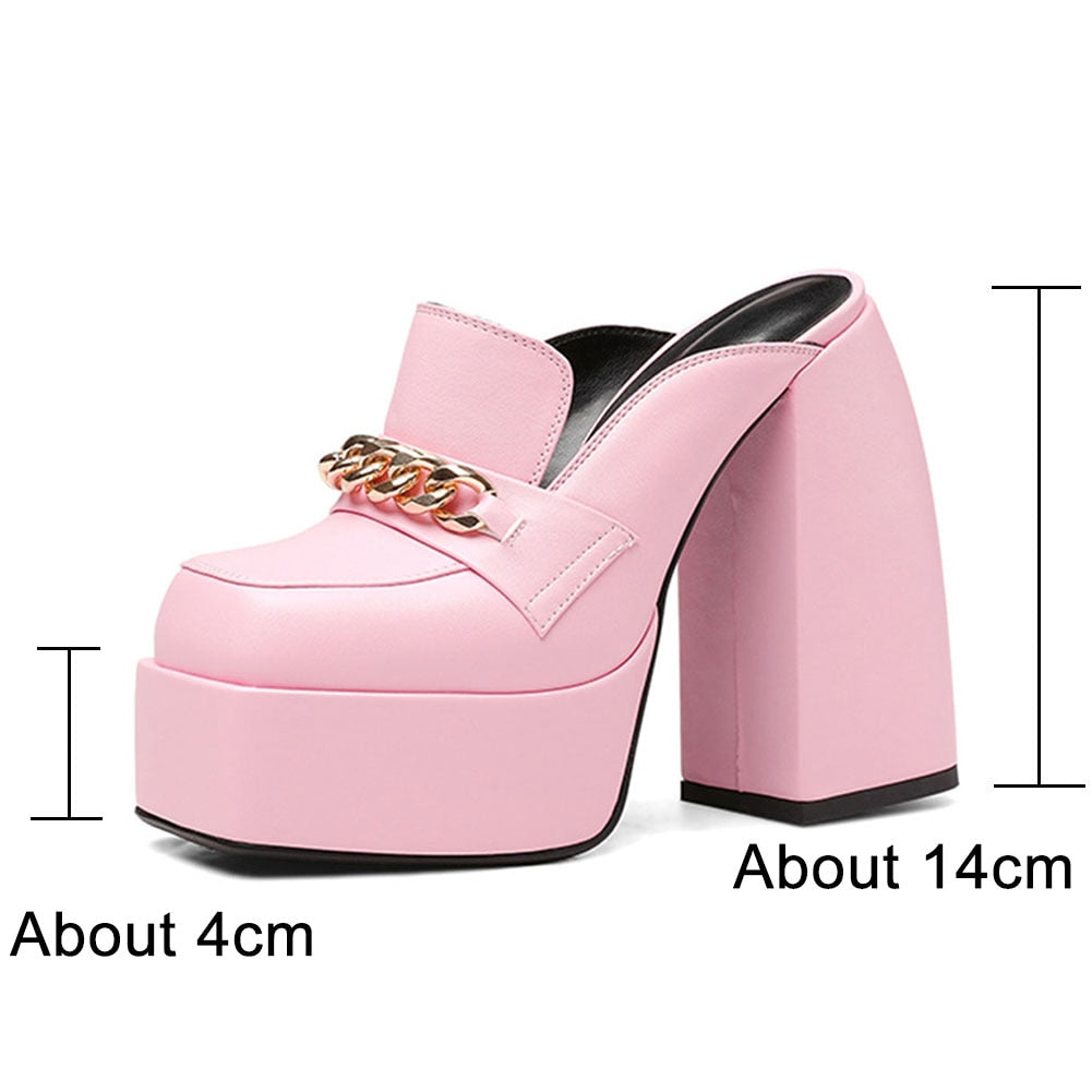 TEEK - Various Platform Loafers & Mules SHOES theteekdotcom Pink B 5 