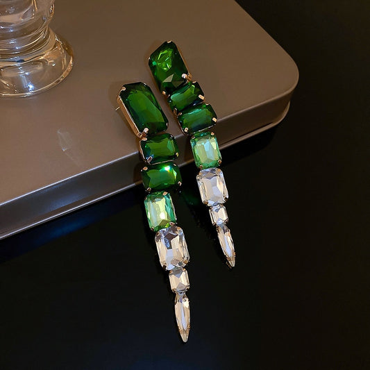 TEEK - Green Drip Drop Earrings JEWELRY theteekdotcom   