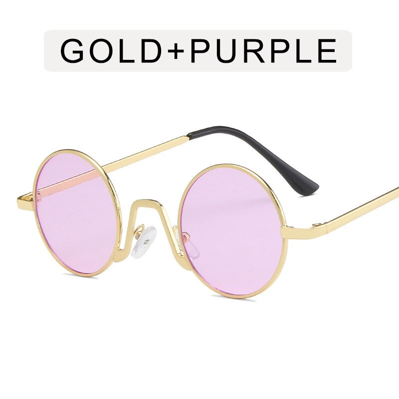 TEEK - Down Round Sunglasses EYEGLASSES theteekdotcom Gold Purple  