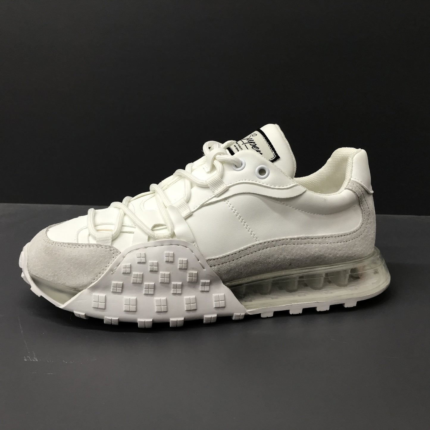 TEEK - Chunk Cushion Running Shoes SHOES theteekdotcom 13078 White 7 
