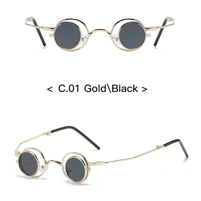 TEEK - Round Side Flip Sunglasses EYEGLASSES theteekdotcom C1  