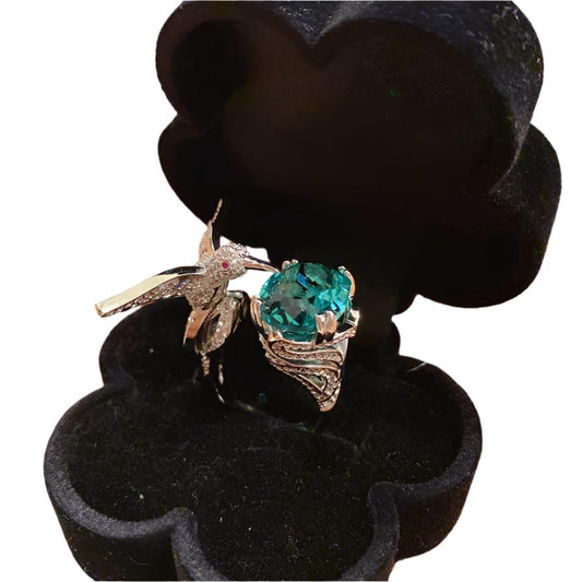 TEEK - Hungry Hummingbird Ring JEWELRY theteekdotcom style1 Resizable 