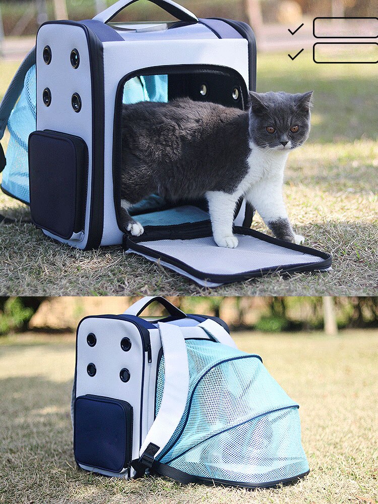 TEEK - Foldable Astronaut Pet Transport Capsule Backpack PET SUPPLIES theteekdotcom Expendable Silver L 