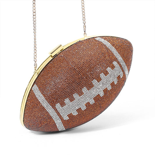 TEEK - Beaujeweled Football Clutch Purse BAG theteekdotcom   