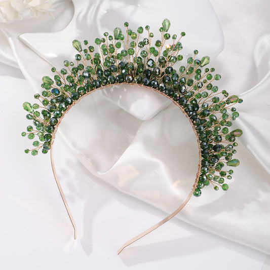 TEEK - Crystal Bejeweled Crown Headband HAIR CARE theteekdotcom   