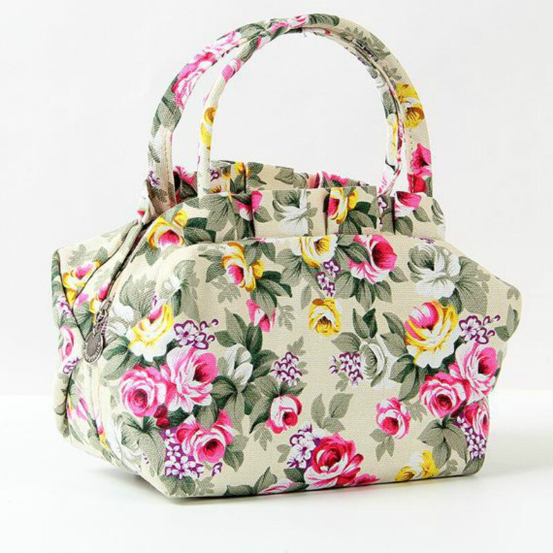 TEEK - Fist Full of Floral Bags BAG theteekdotcom Khaki flower 22x17x12cm 