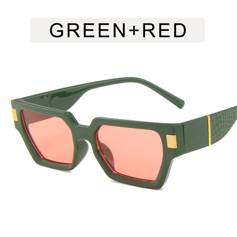 TEEK - Check Day Sunglasses EYEGLASSES theteekdotcom Green Red  