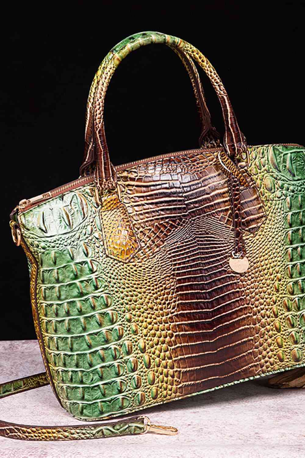 TEEK - Gradient Style Scheduler Handbag BAG TEEK Trend Green/Brown  