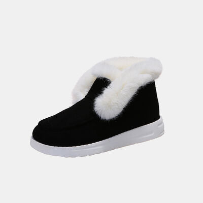TEEK - Furry Suede Snow Boots SHOES TEEK Trend Black 36(US5) 