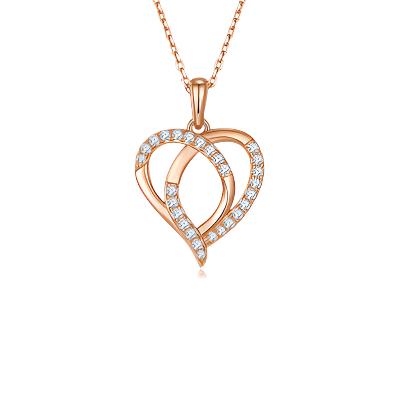 TEEK - Intertwined 925 SS Heart Necklace JEWELRY TEEK Trend   