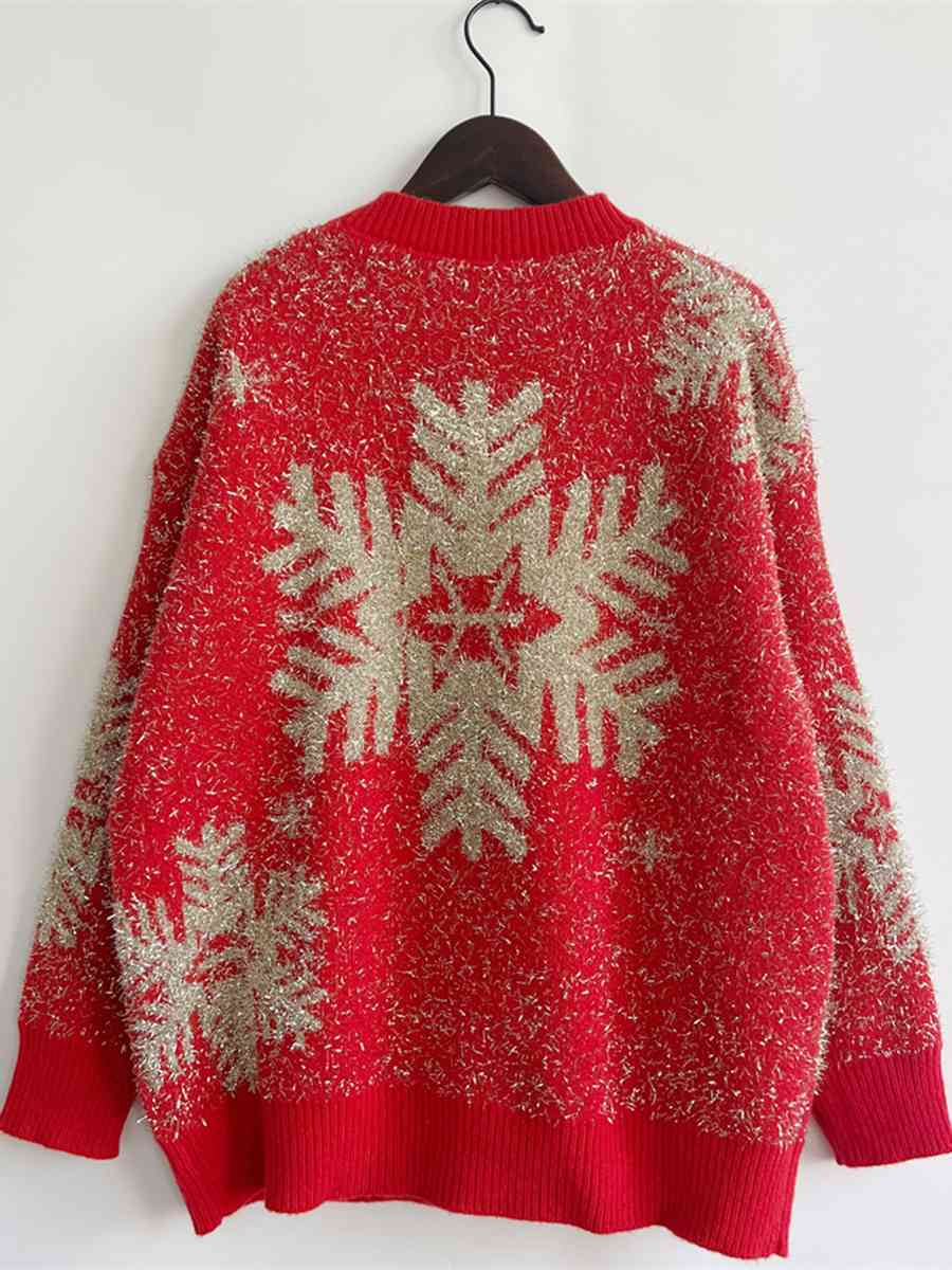 TEEK - Christmas Red Round Neck Sweater SWEATER TEEK Trend   