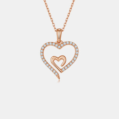TEEK - 925 Heart In Heart Pendant Necklace JEWELRY TEEK Trend   