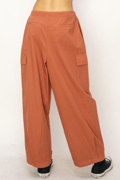 TEEK - Baked Clay Drawstring Cargo Pants PANTS TEEK Trend   