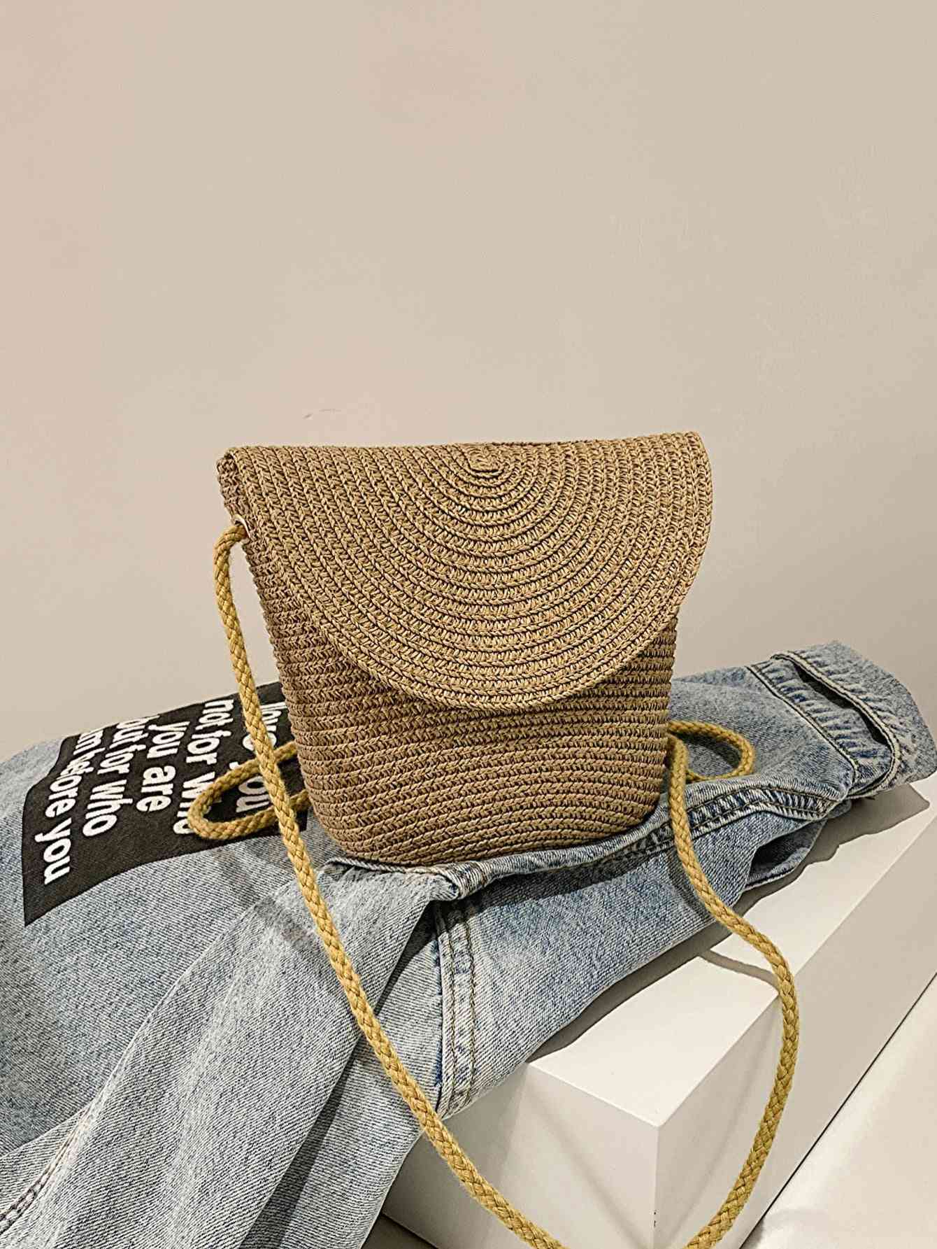 TEEK - Crochet Shoulder Bag BAG TEEK Trend Camel  