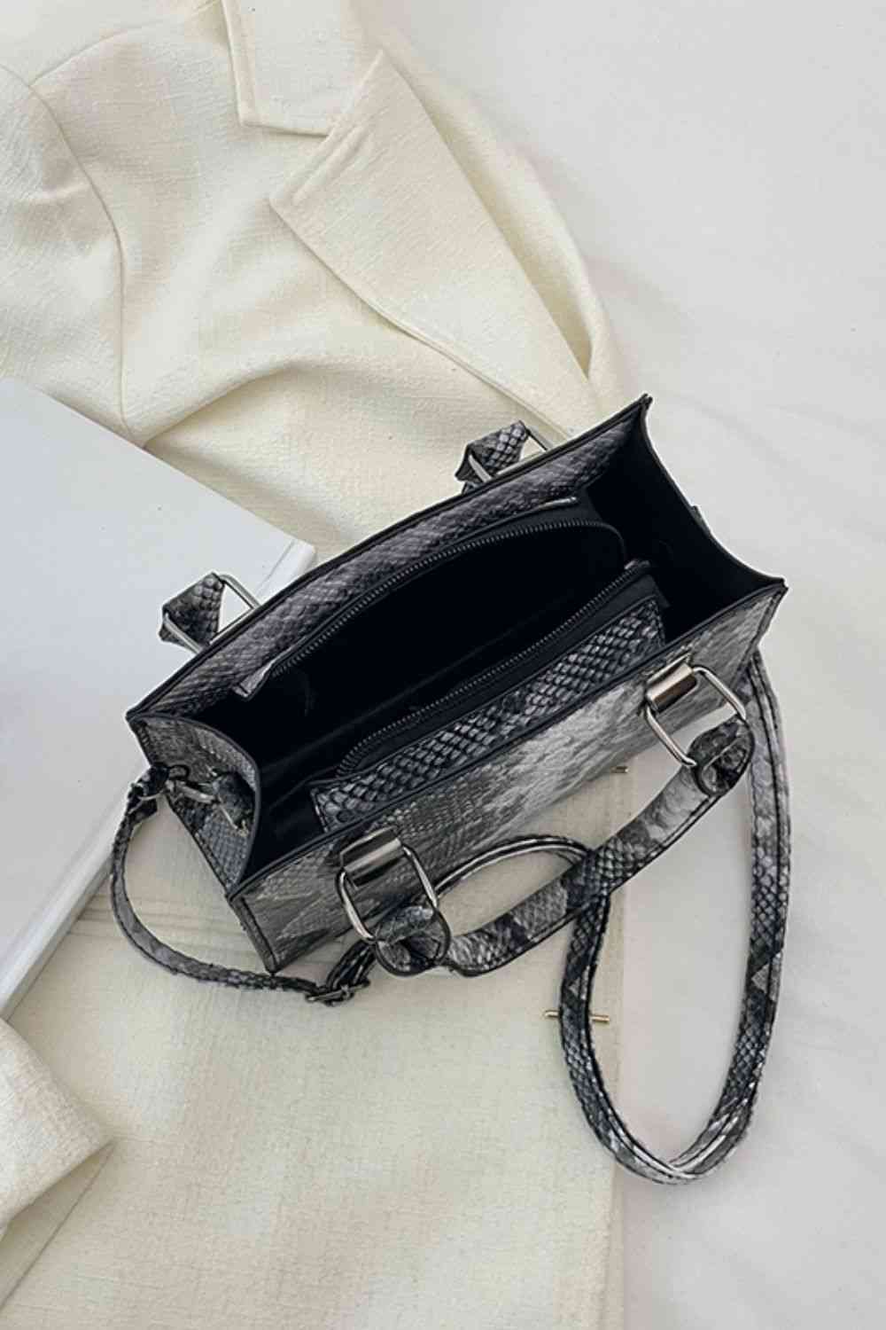 TEEK - Snakeskin Print PU Leather Handbag BAG TEEK Trend   