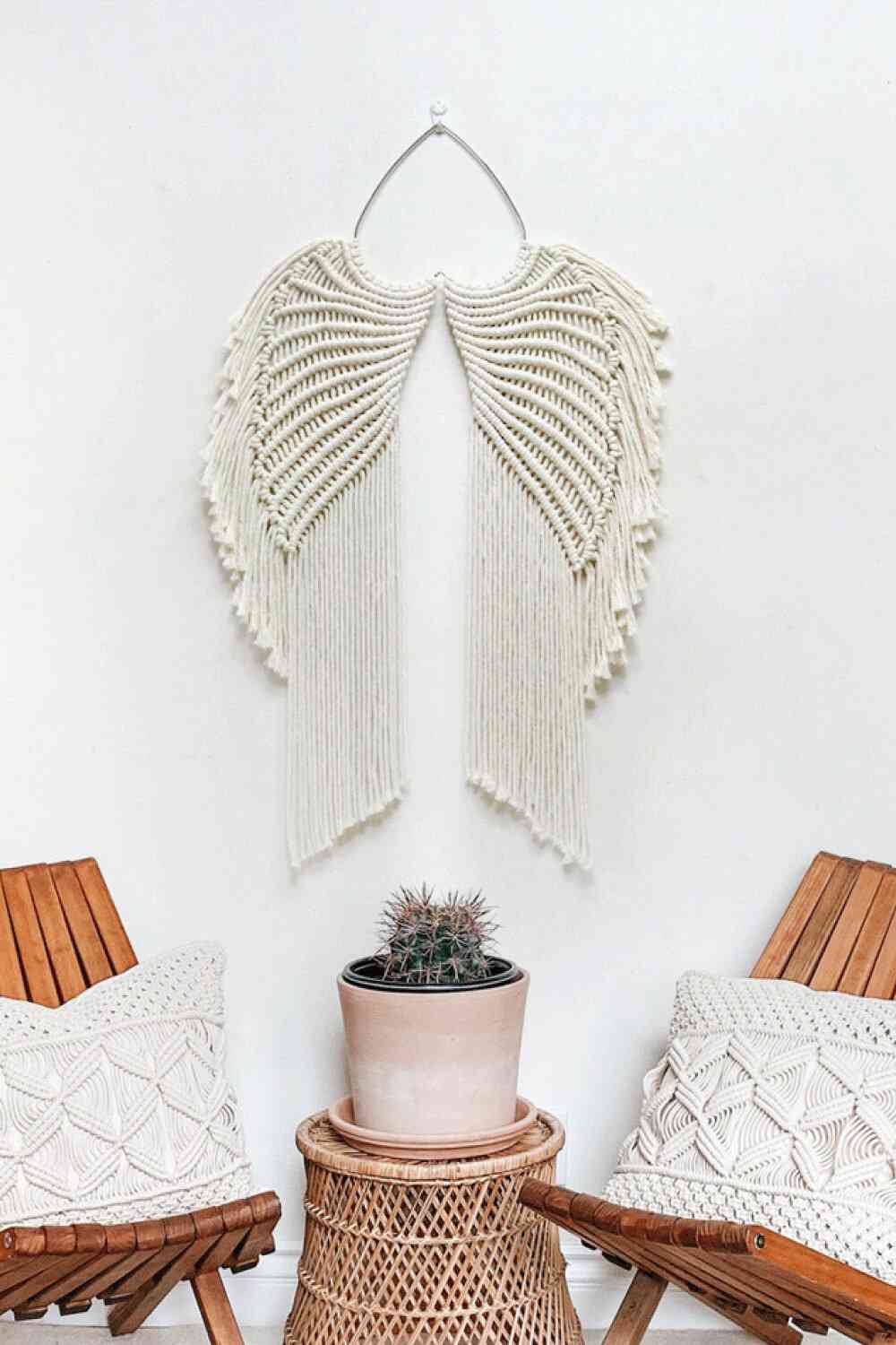 TEEK - Macrame Angel Wings Wall Hanging Decor HOME DECOR TEEK Trend   