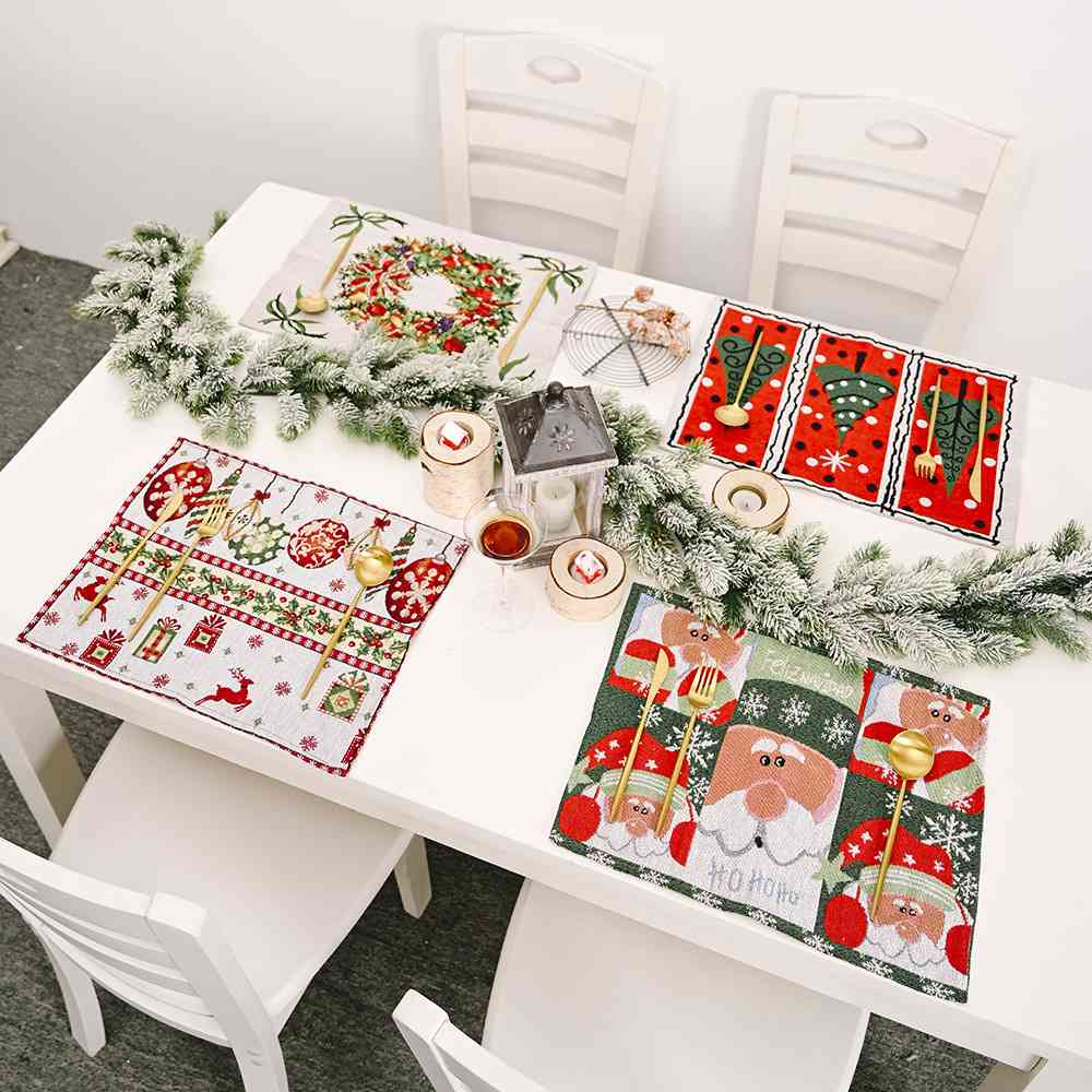 TEEK - Assorted 2-Piece Christmas Placemats HOME DECOR TEEK Trend   