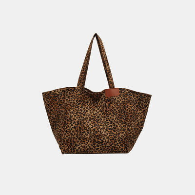 TEEK - Leopard Canvas Tote Bag BAG TEEK Trend Camel  
